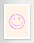 Purple Smiley by Rikke Løndager Boisen No Frame