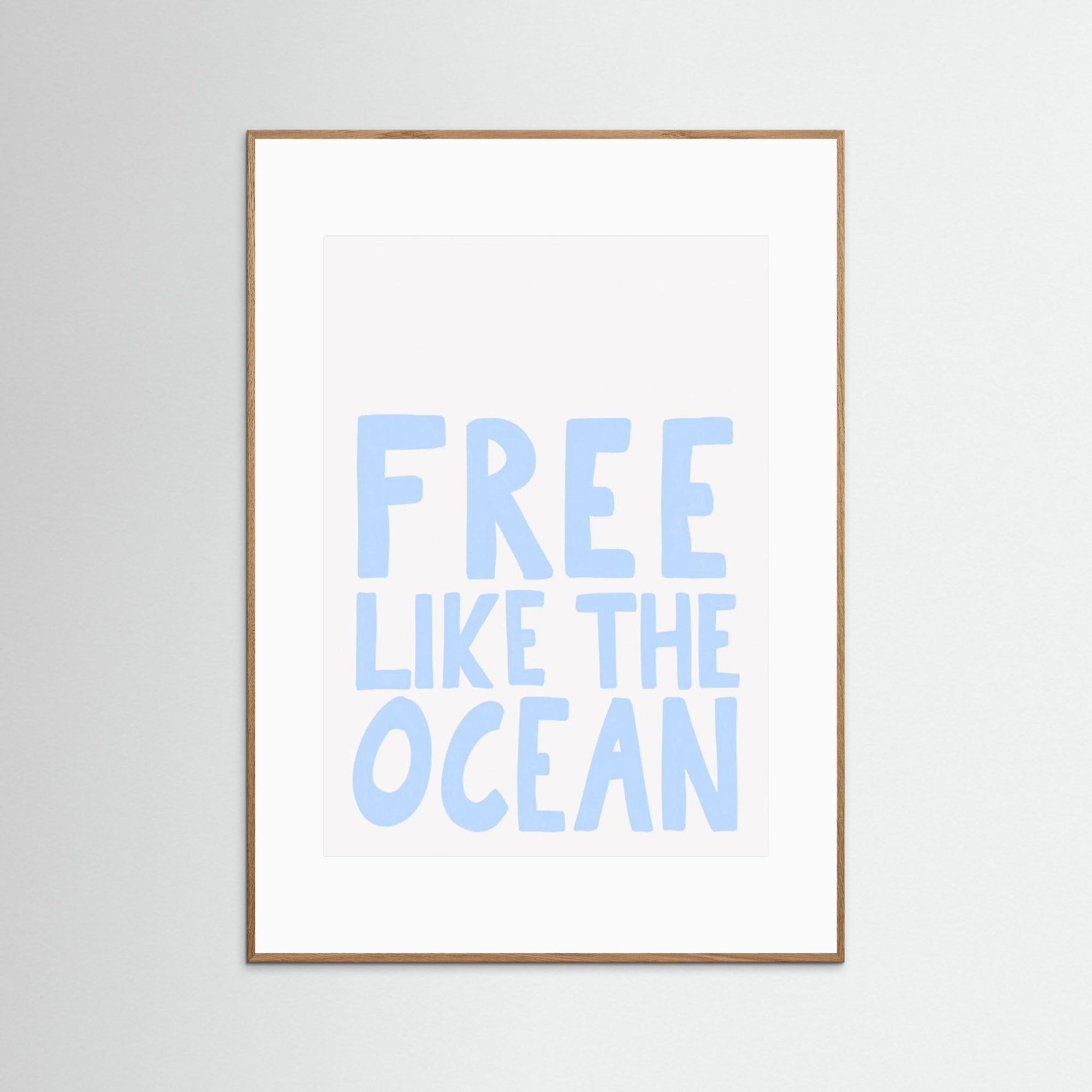 Free like the ocean by Athene Fritsch Oak Nature White