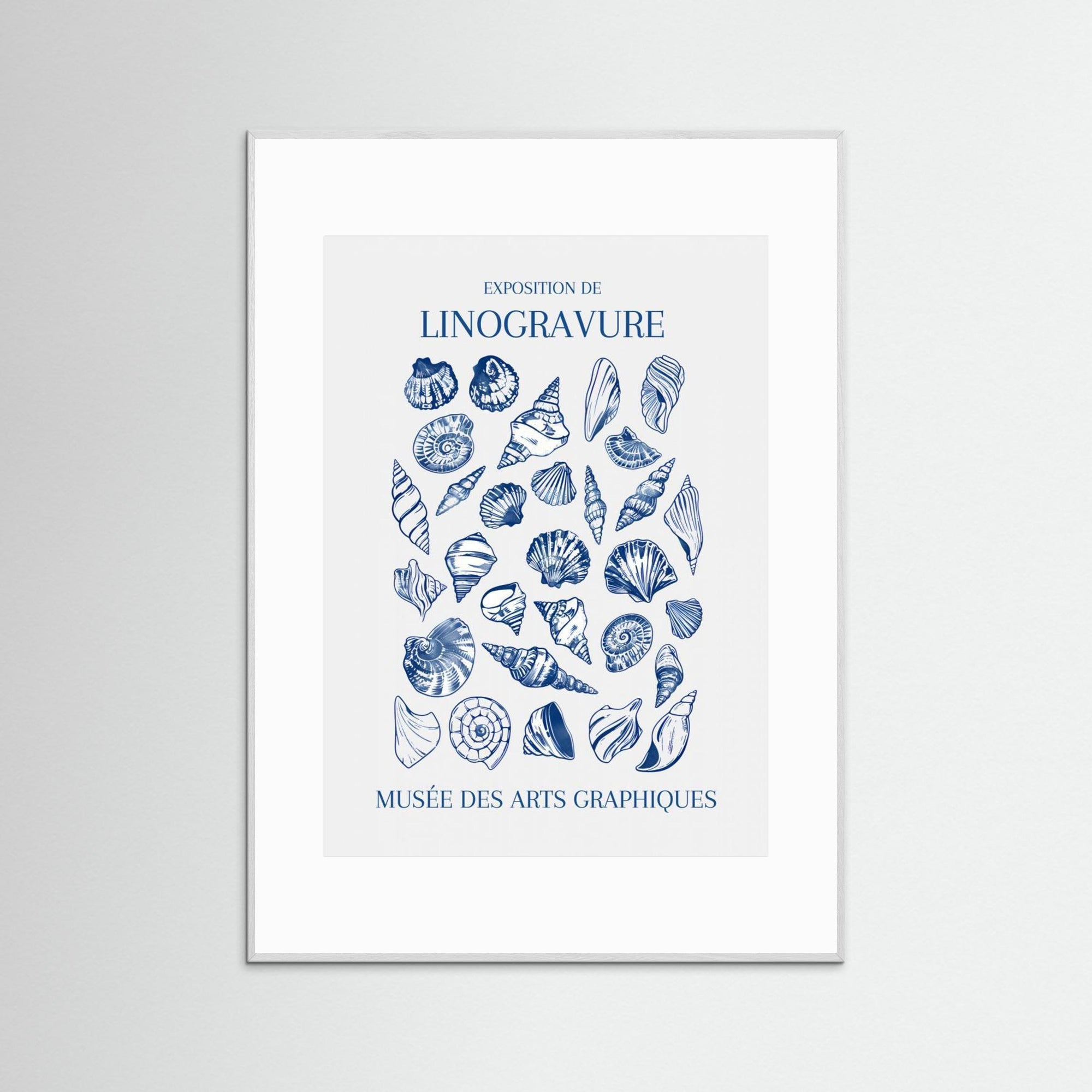 Lino Seashell Art Market by Jolly And Dash White Wood White