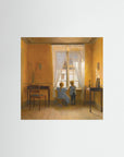 Timeless Childhood Window Scene Artwork 50 x 50 cm 19 x 19″ No Frame No border