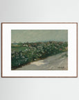 Countryside Road with Flowers Art Print