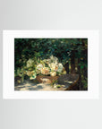 Garden Gathering Floral Artwork No Frame White