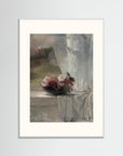 Spring Flowers Art Print White Wood Freja