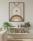 Beige Mid Century Poster No.2 by Elena Ristova