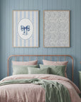Blue Ribbon Bow Wall Art | Children's Room & Nursery Decor