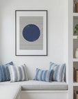 Watercolor Circle and Stripes by The Miuus Studio
