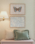 Blue Floral Pattern Art Print | Vintage Inspired Botanical Wall Art