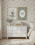 Windmill Sketch Wall Art | Children's Room Decor
