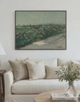 Countryside Road with Flowers | Canvas