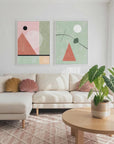 3x4 Aspectratio Pinkgreen27 by Elena Ristova