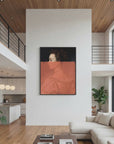 Altered Portrait of Woman Orange Modern Art by The Art Concept