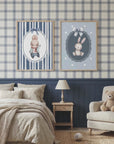 Bunny Illustration | Boys Room & Nursery Wall Decor