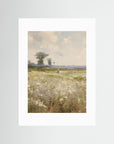 Countryside Field Landscape Art Print No Frame White