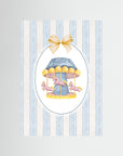 Merry-Go-Round Art Print | Children's Room & Nursery Wall Art No Frame