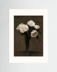White Floral Vase Art Print No Frame Freja