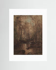 Woodland Creek Landscape Fine Art Print No Frame White