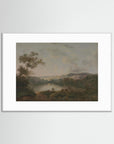 Mountain Landscape Fine Art Print White Wood White