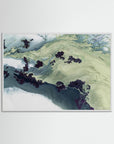 Untouched Estuaries by Petra Meikle De Vlas White Wood No border