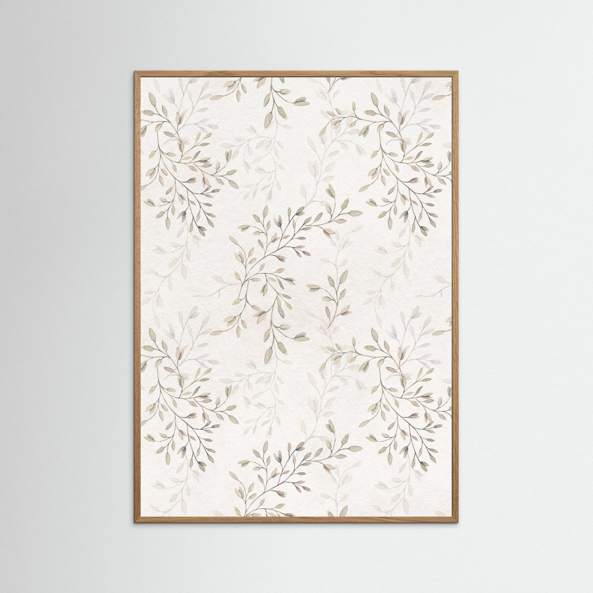 Neutral Botanical Wall Art | Kids Room &amp; Nursery Decor Oak Nature