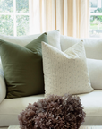 Willa Blue Floral Stripe Pillow Cover