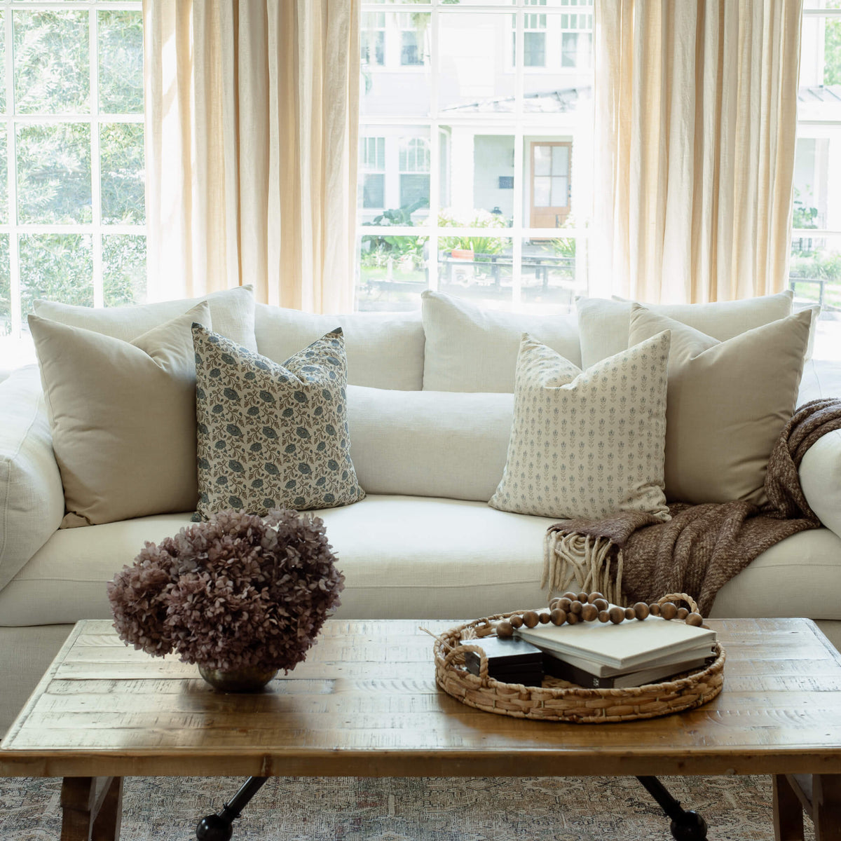 Leme Natural Cotton Pillow Cover