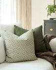 Sylvie Sage Green Floral Pillow Cover