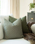 Vivienne Sage Green Floral Pillow Cover