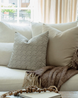 Camille Neutral Botanical Pillow Cover