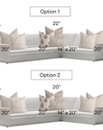 Birchwood Sectional Pillow Combination | Set of Seven Pillow Covers