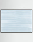 Waves of Blue by Uplusmestudio Black Wood No border