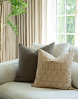 Fleur Sand Floral Pillow Cover