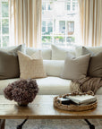 Fleur Sand Floral Pillow Cover