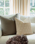 Fleur Sand Floral Pillow Cover