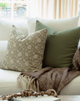 Esme Sage Green Floral Pillow Cover