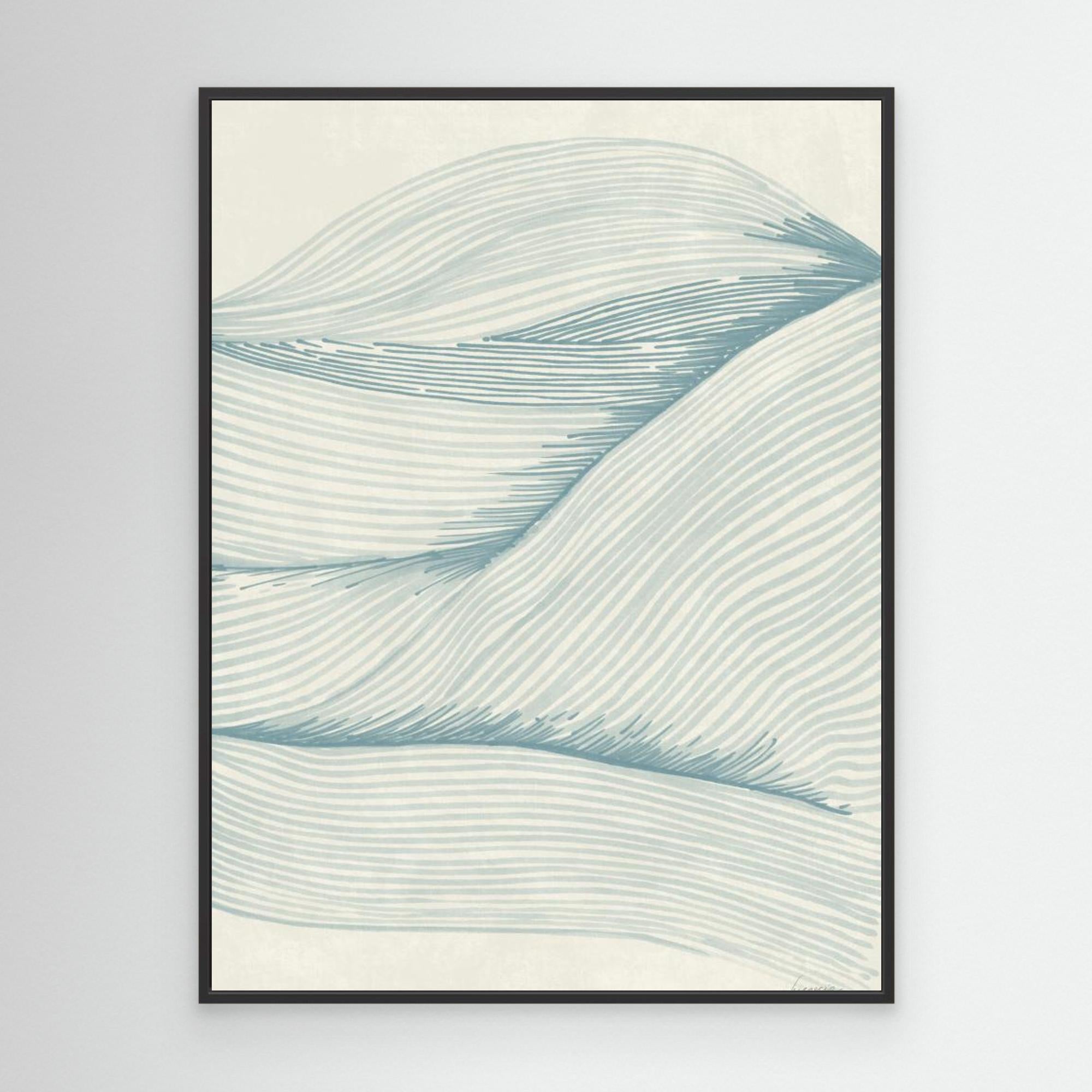 Ocean in lines 02 by Lucrecia Caporale Black