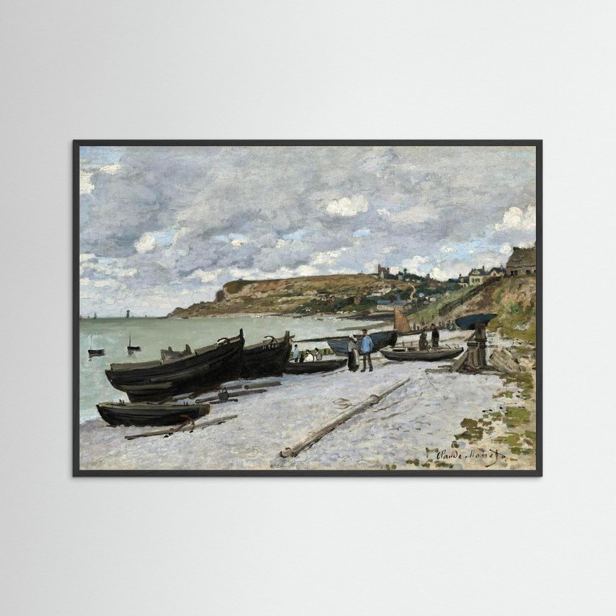 Claude Monet Art Print Black Wood No border