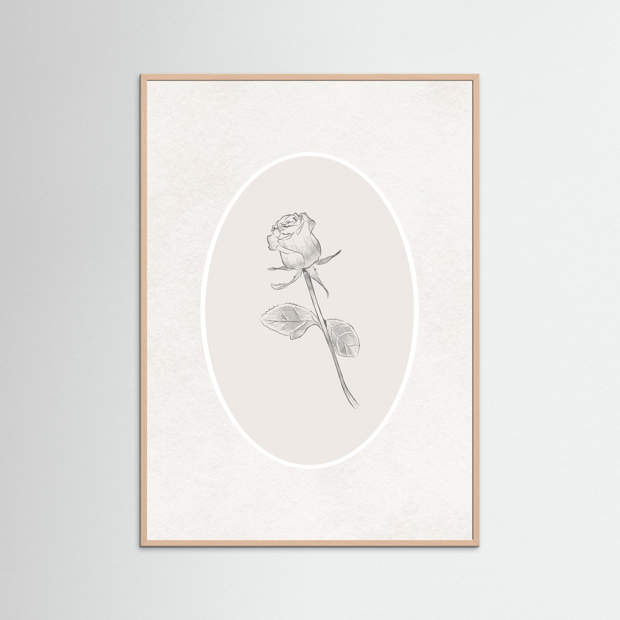 Rose Art Print | Children's Room &amp; Nursery Wall Art Rose Wood