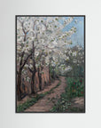 Blossoms in Spring Fine Art Print Black Wood No border