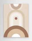 Beige Mid Century Poster No.2 by Elena Ristova No Frame