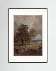 Autumn Landscape Art Print Black Wood Freja