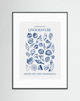 Lino Seashell Art Market by Jolly And Dash Black Wood White