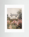 Rustic Cottage Landscape Fine Art Print No Frame White