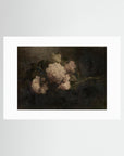 Peonies Bouquet Still Life Art Print No Frame White