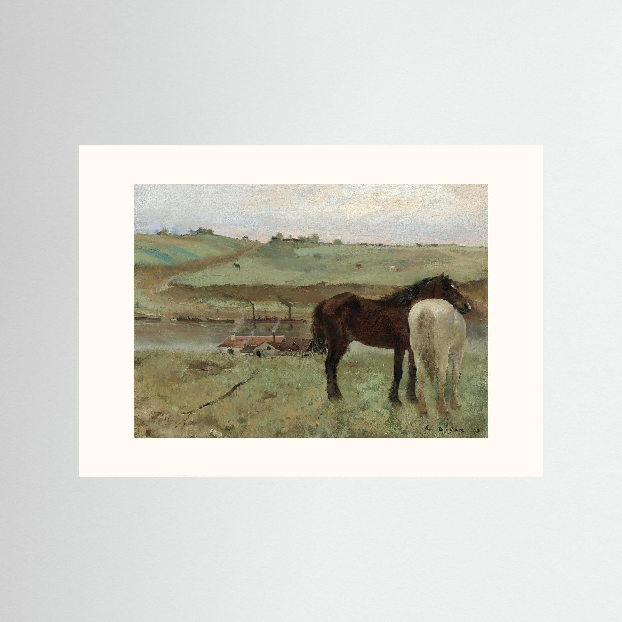 Timeless Equestrian Landscape Fine Art Print No Frame Freja