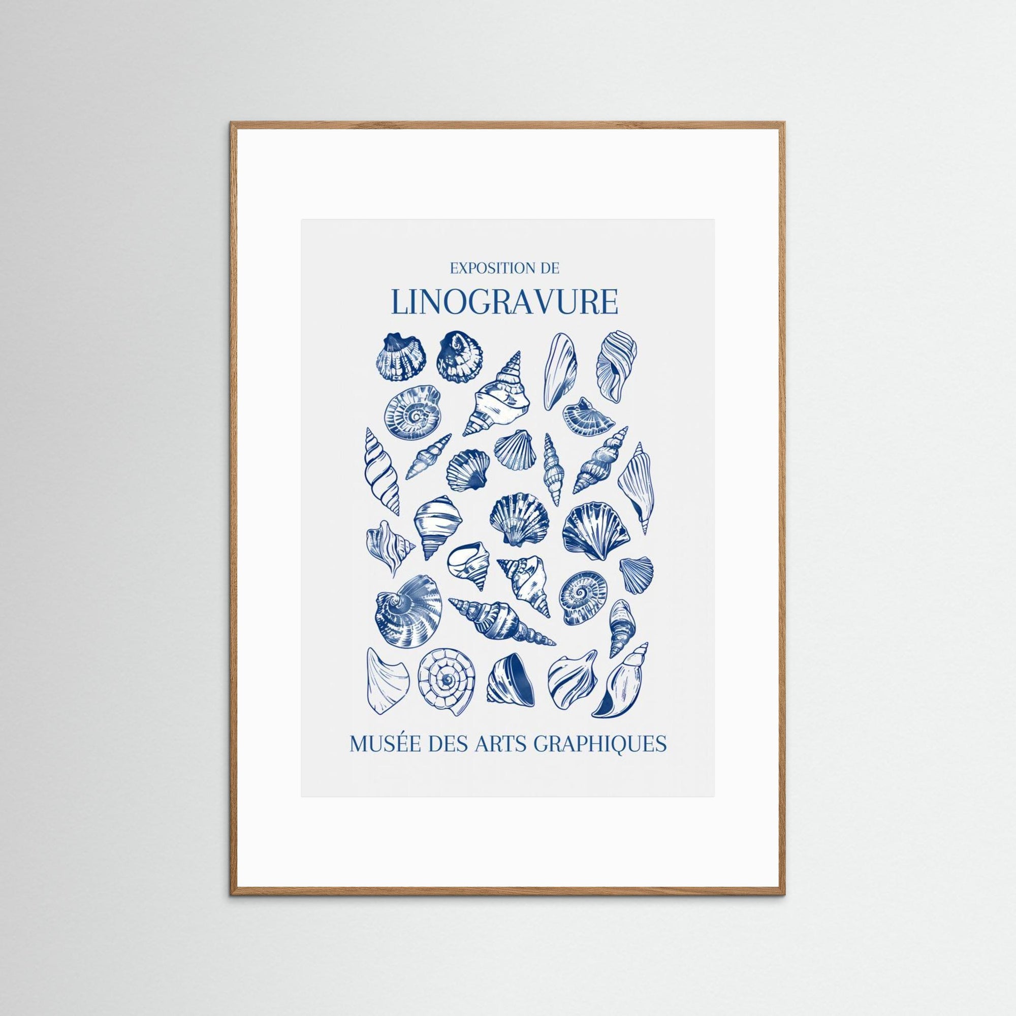 Lino Seashell Art Market by Jolly And Dash Oak Nature White