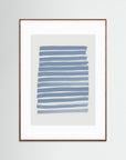 Blue Strokes by Pictufy Studio Oak Dark White