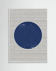 Watercolor Circle and Stripes by The Miuus Studio White Wood No border