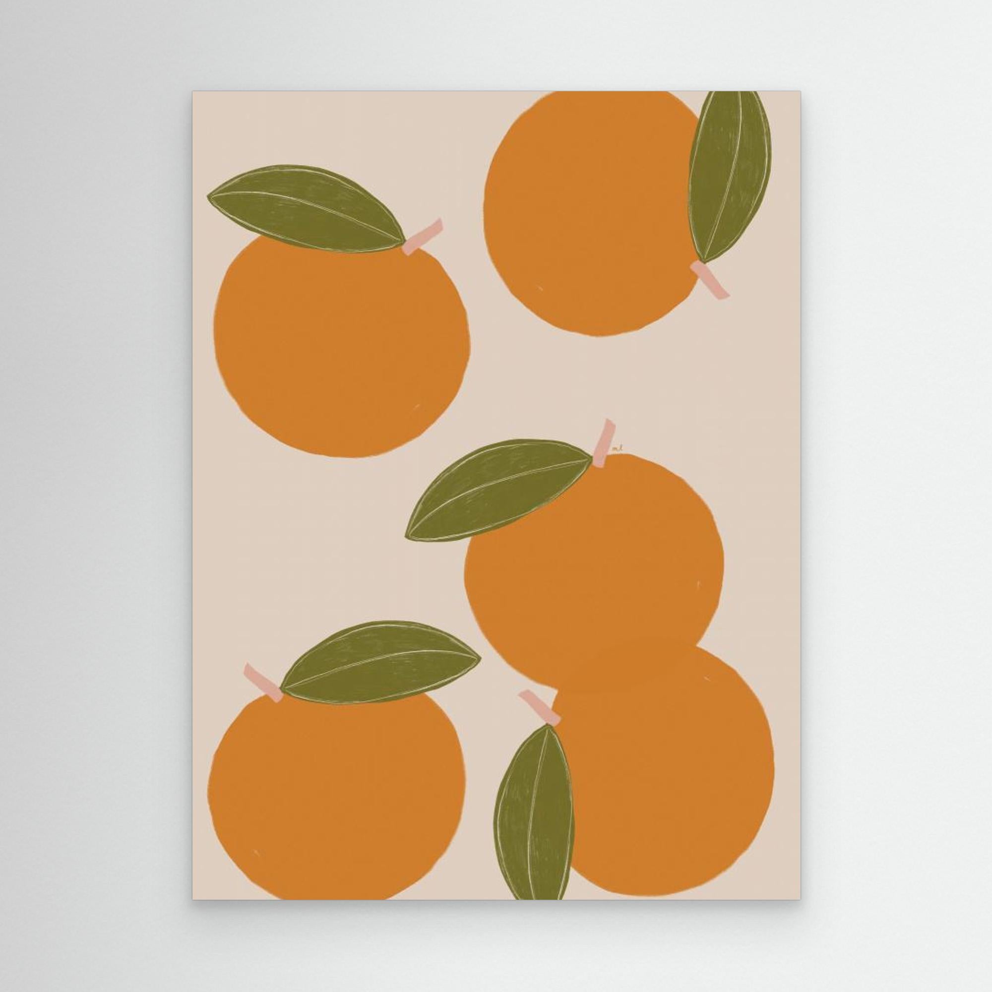 Oranges by Menina Lisboa No Frame