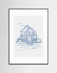Nantucket Beachhouse by Jolly And Dash Black Wood White