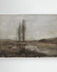 Neutral Earth Tone Landscape Canvas | Large Wall Art for Any Room White